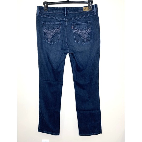 Levi's Denim - Levi's Demi Curve Classic Straight Leg Jeans Womens Size 16/32 Embroidered Denim